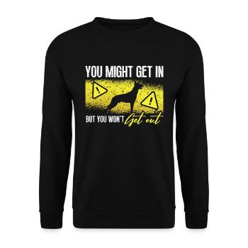 Belgian Malinois You Might Get In Malinois Dog - Unisex Sweatshirt - black - Front - Alina (178cm) & Michal (187cm)