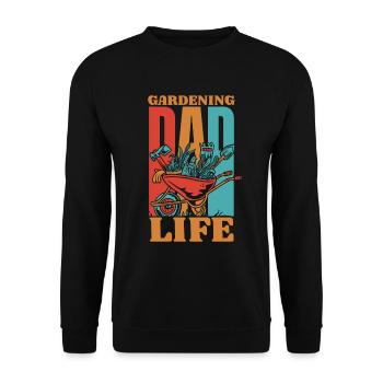 Amateur gardener Garden Father Horticultural Father - Unisex Sweatshirt - black - Front - Alina (178cm) & Michal (187cm)