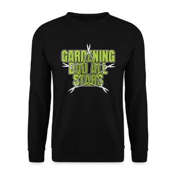 Amateur gardener Garden Father Horticultural Father - Unisex Sweatshirt - black - Front - Alina (178cm) & Michal (187cm)