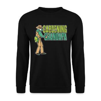 Amateur gardener garden horticultural father - Unisex Sweatshirt - black - Front - Alina (178cm) & Michal (187cm)