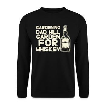 Amateur gardener garden horticultural father - Unisex Sweatshirt - black - Front - Alina (178cm) & Michal (187cm)