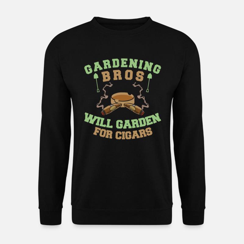 Hobby Gardener Garden Cigars - Unisex Sweatshirt - black