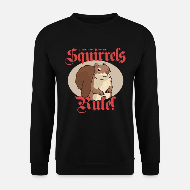 Süßes Eichhörnchen Grauhörnchen Hörnchen Geschenk - Unisex Pullover - Schwarz