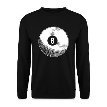 Billard - Unisex Pullover - Schwarz - Vorne - Alina (178cm) & Michal (187cm)