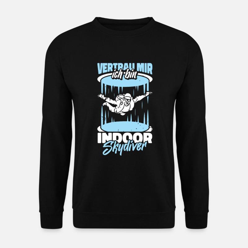 Parachutisme intérieur drôle - Sweat-shirt Unisexe - noir