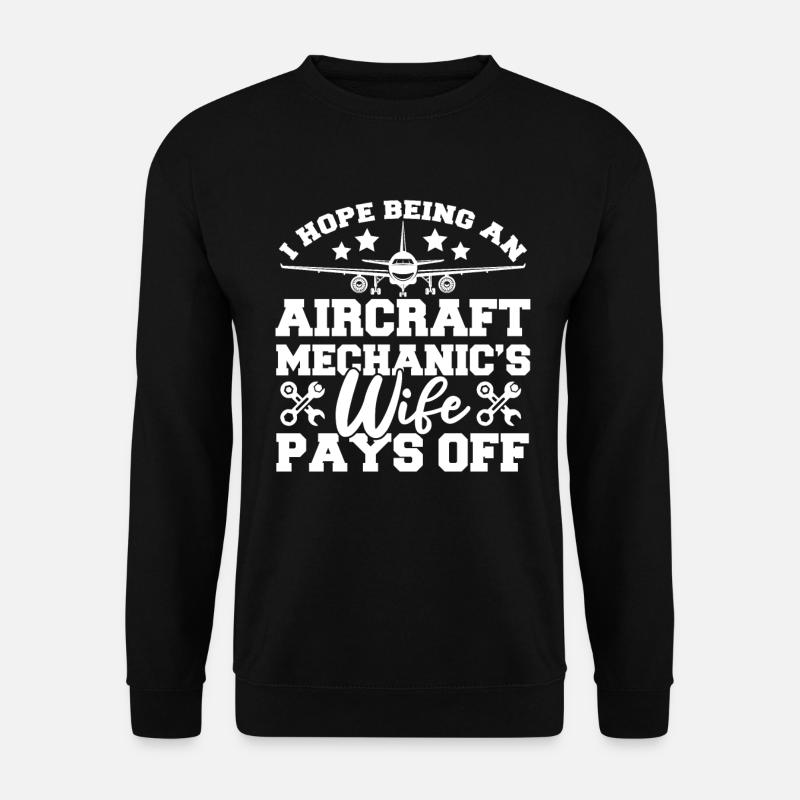 Airplane Mechanic - Unisex Sweatshirt - black