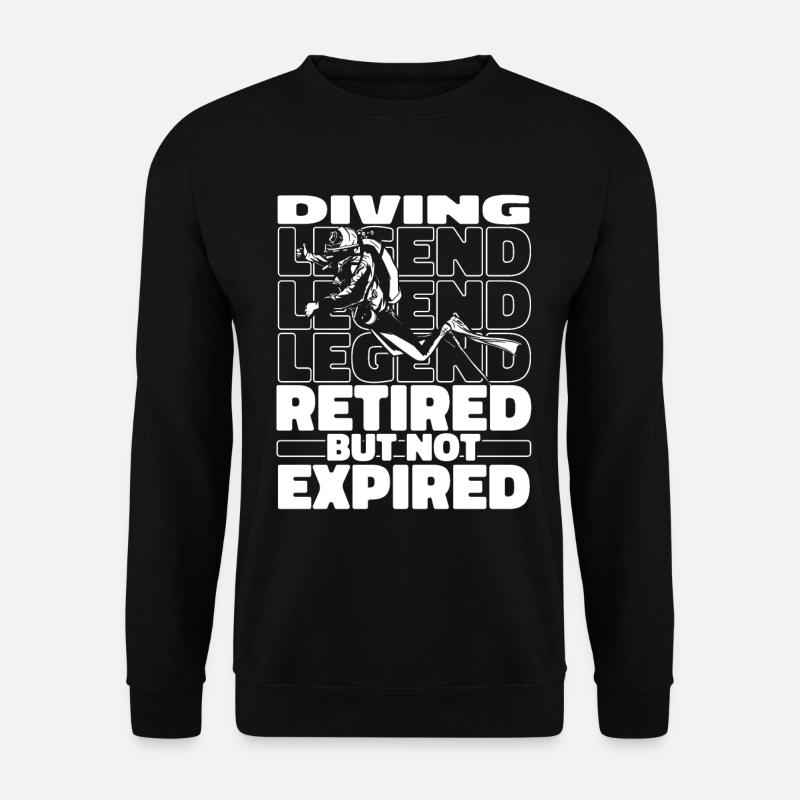 Diving Retired divers - Unisex Sweatshirt - black