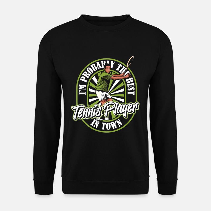 Tennis Witzig - Unisex Pullover - Schwarz