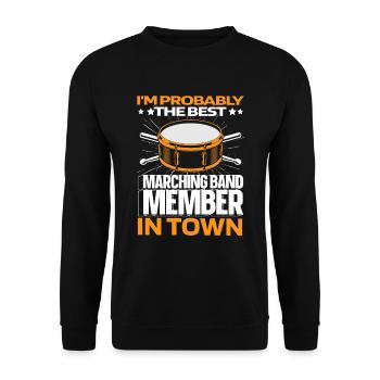 Fan train marching band - Unisex Sweatshirt - black - Front - Alina (178cm) & Michal (187cm)