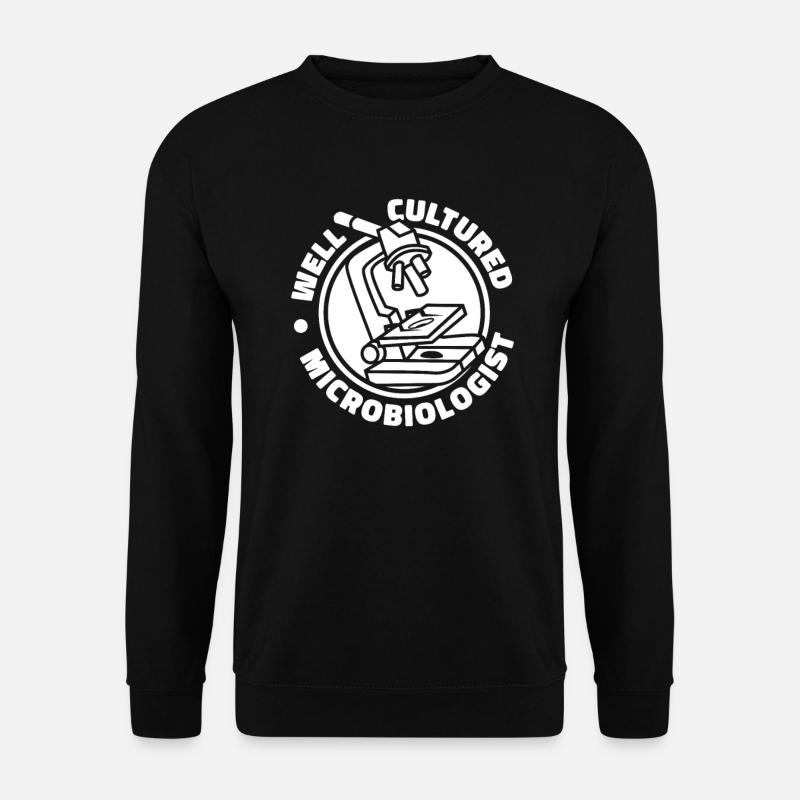 Biology Biologist Microscope - Unisex Sweatshirt - black