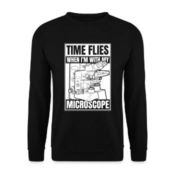 Biology Biologist - Unisex Sweatshirt - black - Front - Alina (178cm) & Michal (187cm)
