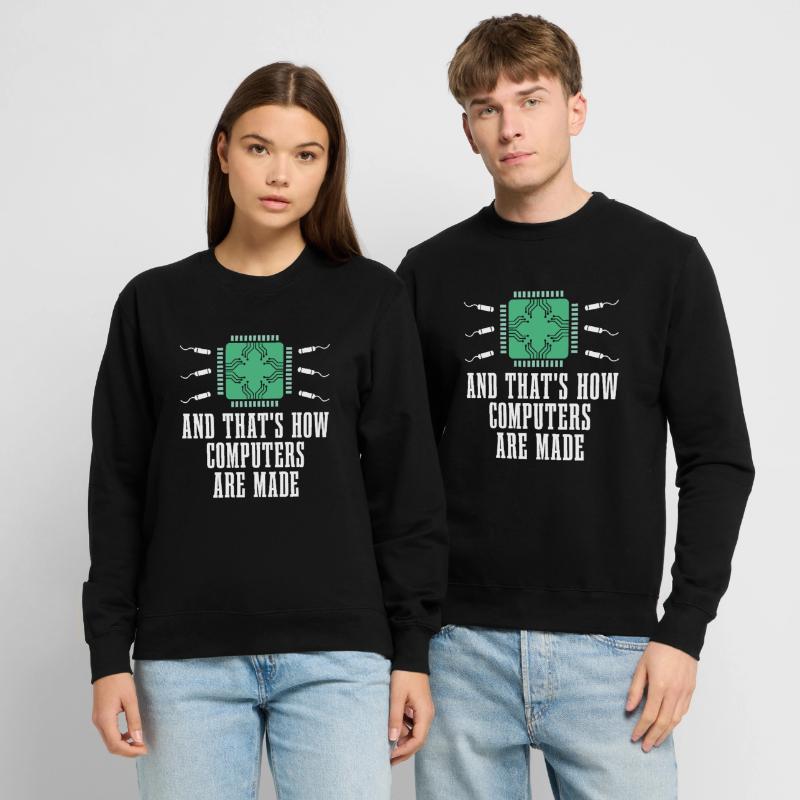 Developer, Coder, Programmer, Microchip Unisex Sweatshirt