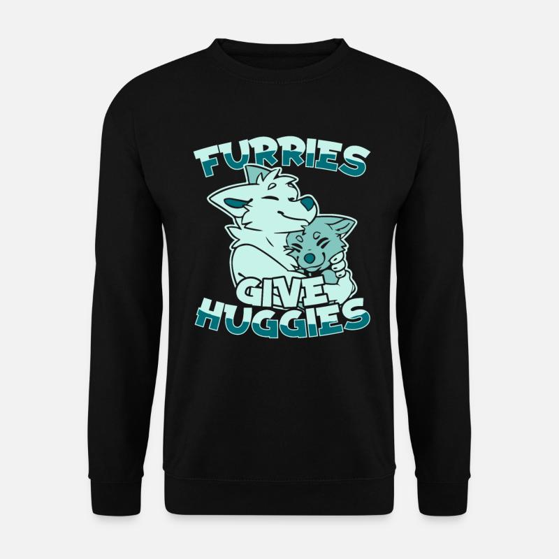 Furry Fandom Fursuits Hug - Unisex Sweatshirt - black