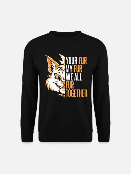 Furry Fandom Fursuits - Sweat-shirt Unisexe - noir
