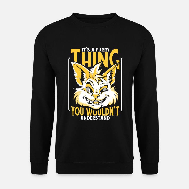 Furry Fandom Fursuits Funny - Unisex Sweatshirt - black