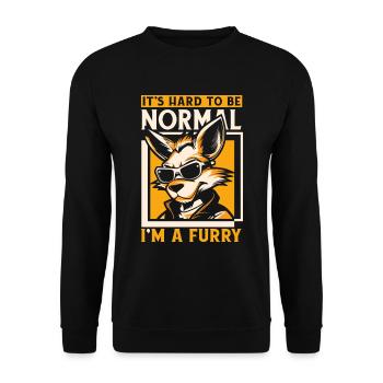 Furry Fandom Fursuits Drôle - Sweat-shirt Unisexe - noir - Devant - Alina (178cm) & Michal (187cm)