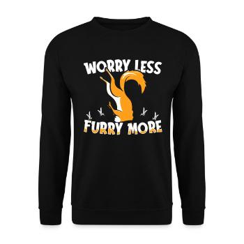 Furry Fandom Fursuits Drôle - Sweat-shirt Unisexe - noir - Devant - Alina (178cm) & Michal (187cm)