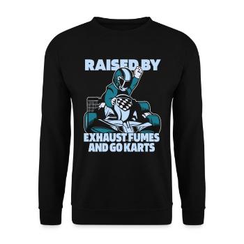 Go karting, karting, karting - Unisex Sweatshirt - black - Front - Alina (178cm) & Michal (187cm)