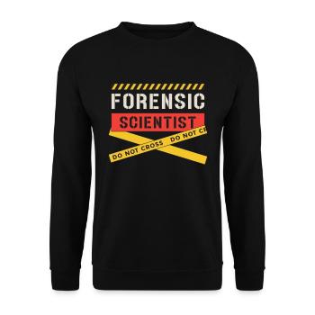 Forensic Scientist Do Not Cross Forensics Autopsy - Unisex Sweatshirt - black - Front - Alina (178cm) & Michal (187cm)