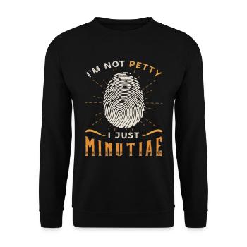 Forensic Science I'm Not Petty I Just Crime Scene - Unisex Sweatshirt - black - Front - Alina (178cm) & Michal (187cm)