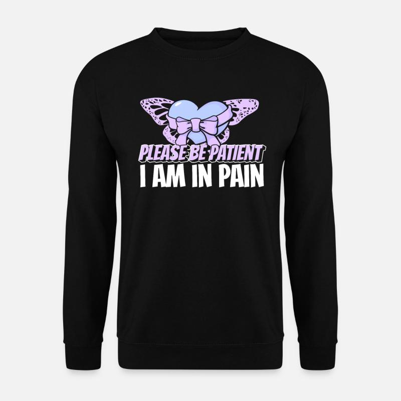 Fibromyalgia Rheumatism Cute - Unisex Sweatshirt - black