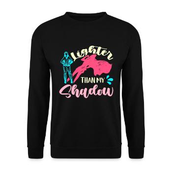 La santé mentale plus légère que mes soins de santé fantômes - Sweat-shirt Unisexe - noir - Devant - Alina (178cm) & Michal (187cm)