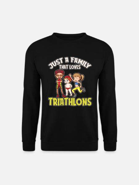 Triathlon Triathlet Familie - Unisex Pullover - Schwarz