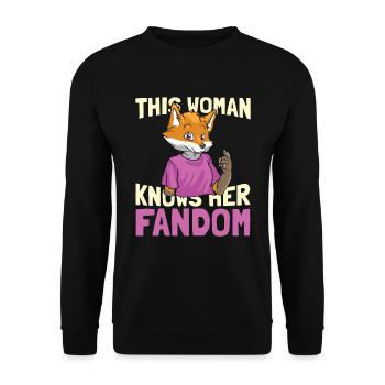 Furry Fandom Fursuits Drôle - Sweat-shirt Unisexe - noir - Devant - Alina (178cm) & Michal (187cm)