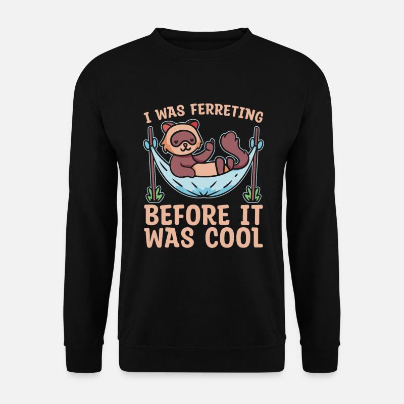 Frettchen Iltis Witzig - Unisex Pullover - Schwarz