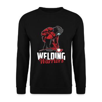 Welders, locksmiths, warriors - Unisex Sweatshirt - black - Front - Alina (178cm) & Michal (187cm)