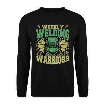 Welder Locksmith Witty - Unisex Sweatshirt - black - Front - Alina (178cm) & Michal (187cm)