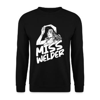Serrurier soudeur - Sweat-shirt Unisexe - noir - Devant - Alina (178cm) & Michal (187cm)