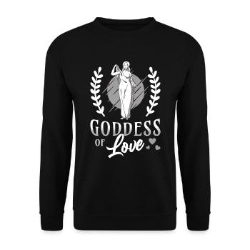 Greek Mythology Goddess Of Love Ancient Gods Myth - Unisex Pullover - Schwarz - Vorne - Alina (178cm) & Michal (187cm)