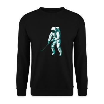 Golf Golfer Golfen - Unisex Pullover - Schwarz - Vorne - Alina (178cm) & Michal (187cm)