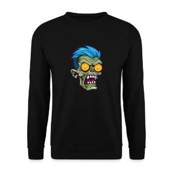 Zombie Halloween Cool - Sweat-shirt Unisexe - noir - Devant - Alina (178cm) & Michal (187cm)
