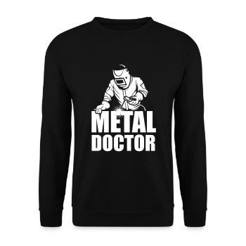 Serrurier soudeur - Sweat-shirt Unisexe - noir - Devant - Alina (178cm) & Michal (187cm)