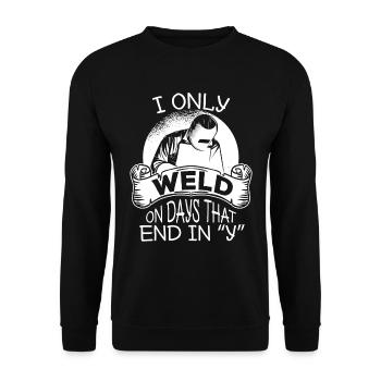 Serrurier soudeur - Sweat-shirt Unisexe - noir - Devant - Alina (178cm) & Michal (187cm)