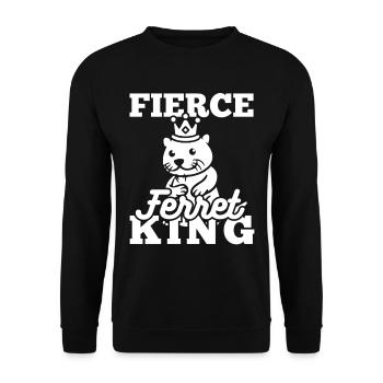 Putois furet - Sweat-shirt Unisexe - noir - Devant - Alina (178cm) & Michal (187cm)