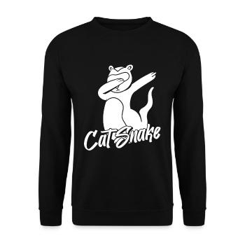 Putois furet - Sweat-shirt Unisexe - noir - Devant - Alina (178cm) & Michal (187cm)