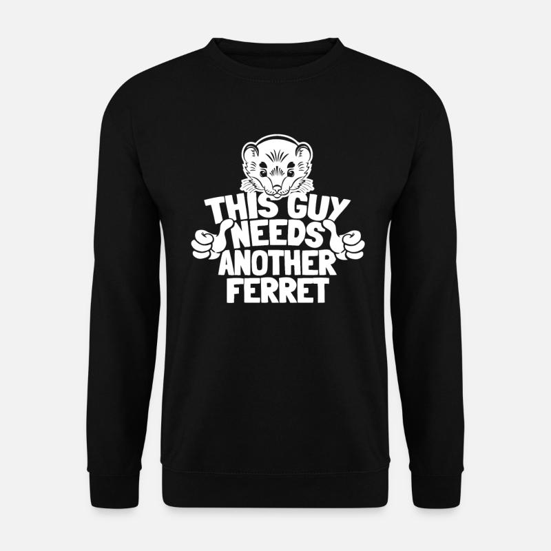 Frettchen Iltis - Unisex Pullover - Schwarz
