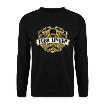 Fanfare procession tuba - Unisex Sweatshirt - black - Front - Alina (178cm) & Michal (187cm)