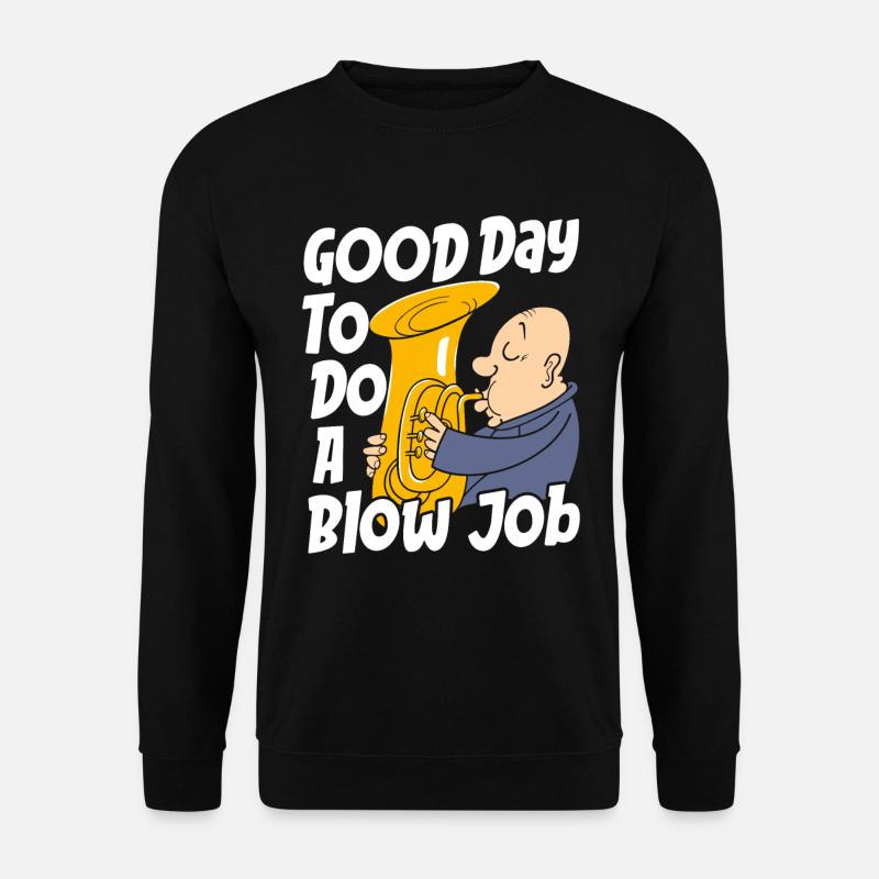 Fanfarenzug Tuba Witzig - Unisex Pullover - Schwarz