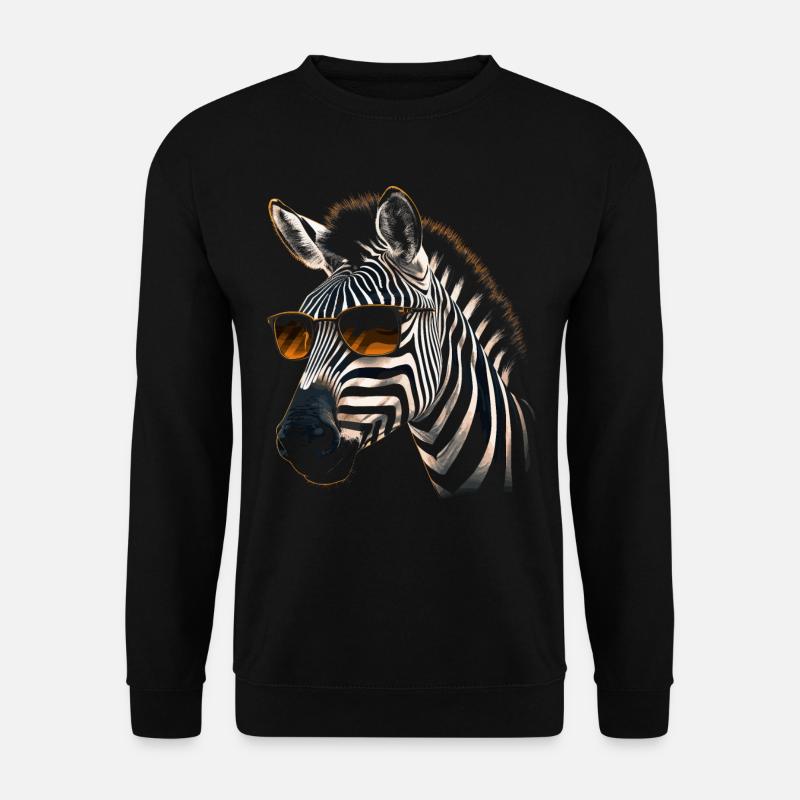 Zebra Sonnenbrille - Unisex Pullover - Schwarz