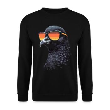 Taube Sonnenbrille - Unisex Pullover - Schwarz - Vorne - Alina (178cm) & Michal (187cm)
