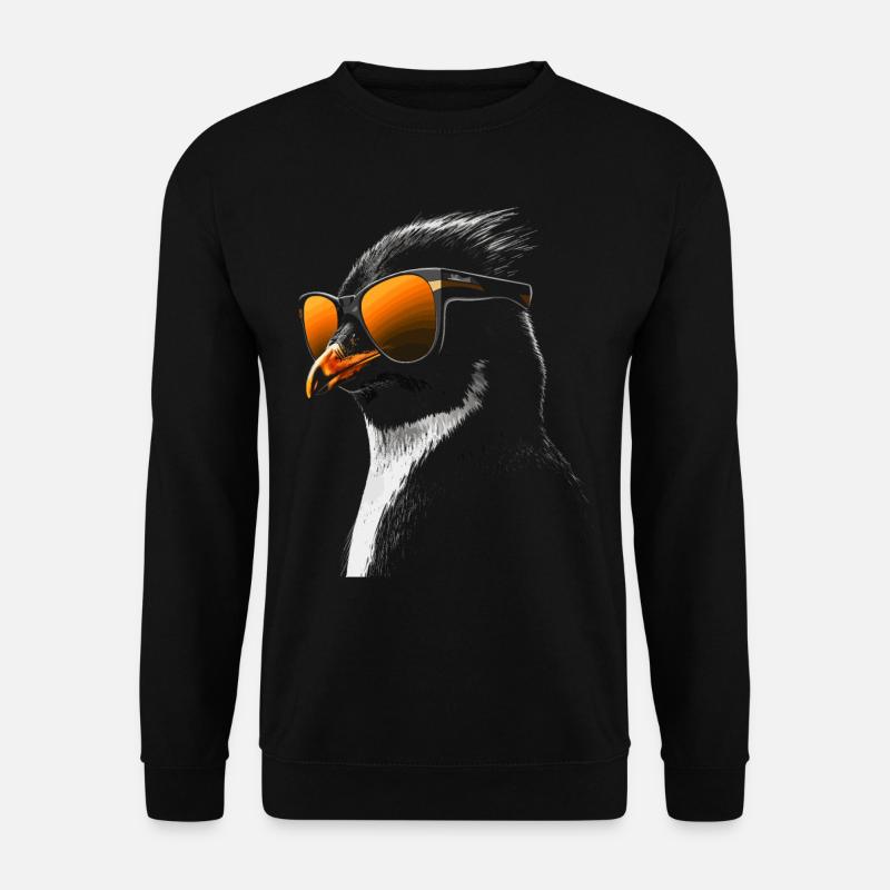 Pinguin Sonnenbrille - Unisex Pullover - Schwarz