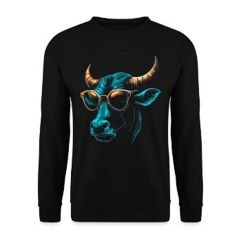 Lunettes de soleil - Sweat-shirt Unisexe - noir - Devant - Alina (178cm) & Michal (187cm)