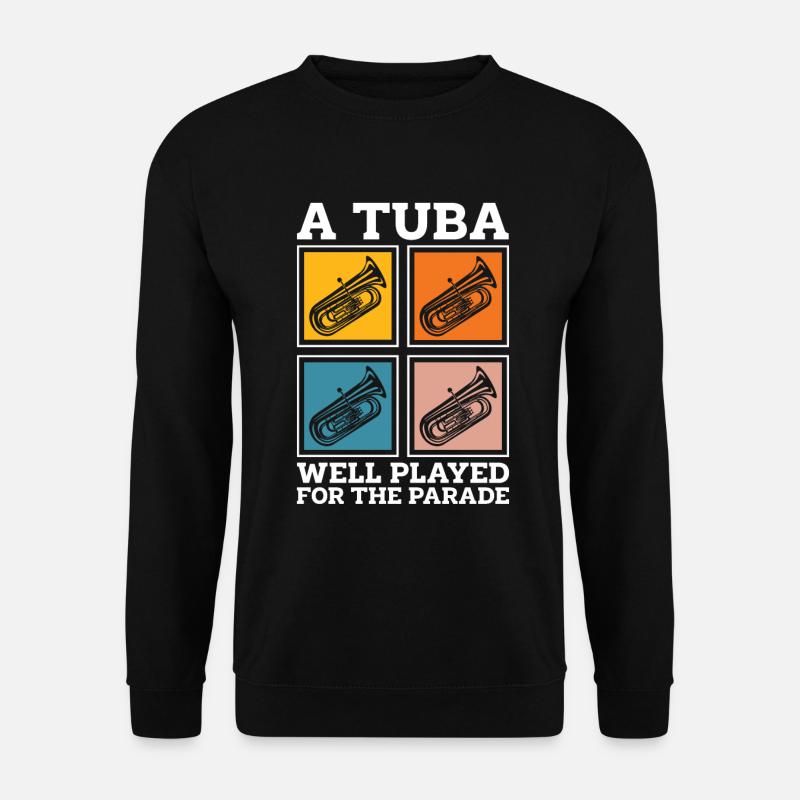 Fanfarenzug Tuba - Unisex Pullover - Schwarz