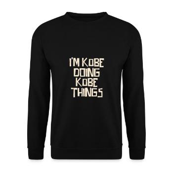 I'm Kobe doing Kobe things - Unisex Sweatshirt - black - Front - Alina (178cm) & Michal (187cm)