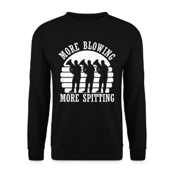 Fanfare procession tuba - Unisex Sweatshirt - black - Front - Alina (178cm) & Michal (187cm)