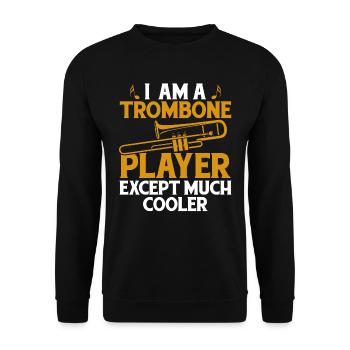 marching band, trombone, brass band, trombone - Unisex Sweatshirt - black - Front - Alina (178cm) & Michal (187cm)